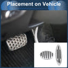 Mini R57 F57 (2009-2023) Silver Tone Automatic Footrest Pedals Cover Set