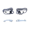 BMW X5 4pcs Front LH+RH Chrome Outer Door Handle and Carrier (2000–2007)