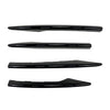 Benz E Class W213 4 x Glossy Black Front Fog Light Eyebrow Covers (2021-23)