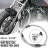 Braided Brake Clutch Oil Hoses Ends / 60cm 23.62in 10mm / ATV
