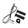 GY6 125-150CC Hand Grip 1 Pair Throttle Line Cable Black