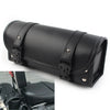 Storage Universal Black PU Leather Motorcycle Side Saddle Bags