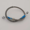 Motorcycle 60cm Stainless Steel Braided Brake Oil Hose Pipe Line Kit