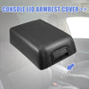 Ford F-150 (2015-2023) Faux Leather Black Center Console Lid Armrest Cover