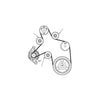 Hilux KUN16 KUN26 3.0L 1KD-FTV Diesel Drive Fan Belt Auto Tensioner Pulleys