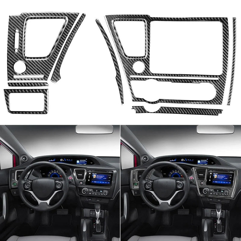Honda Civic 9th 10 x Carbon Fiber Decal Set (2006–2011)