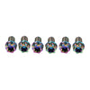 Bike Motorcycle 6pcs M6x10mm Titanium Torx Head Flange Screws