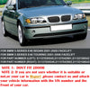 BMW E46 320i 323i 325i 328i Matte Black Front Hood Kidney Grille (2002-2005)