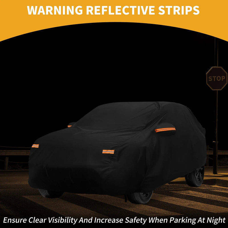 Peugeot 2008 (2014-2023) Black Aluminum Film Waterproof Car Cover