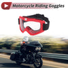 1 Pc Motorcycle Riding Goggles Clear Lens Red Frame PC Cycling Sunglasses