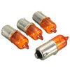 Motorcycle 4 x Mini Indicator Bulbs Halogen BA9S Base Amber