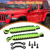 Jeep Wrangler JK JL with Brackets Black Green Door Limiting Straps Set