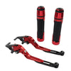 Kawasaki Ninja 650R Folding Extendable Brake Clutch Lever Grip Set (2006-2011)