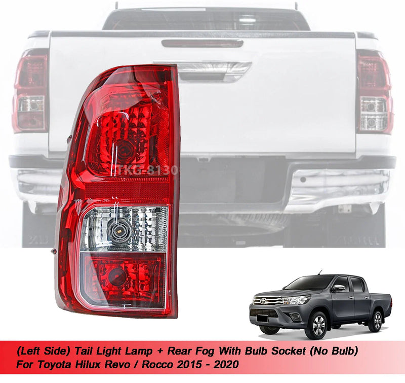 Toyota Hilux 1kd LH Tail Light with Bulb Socket (2015-2020)