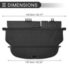 Honda CR-V Retractable Cargo Cover Black (2017-2022)