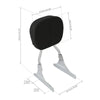 Harley Heritage Softail Classic FLSTC Chrome Backrest Sissy Bar (1984-2017)