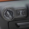 For Maserati Ghibli 13-21 Dry  Carbon Fiber Headlight Switch Buttons Cover Trim