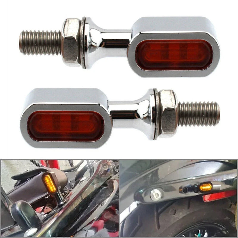 Harley Mini LED Rear Turn Signal Light Orange Lens