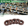 Rotary Shaft Oil Seal 10x20x5mm Fluorine Rubber Seal Ring 5 Pcs