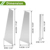 BMW 5 Series (2018-2023) Silver 6 Pcs Door Pillar Window Trim
