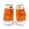Nissan Datsun 720 1980-1989 Front Signal Lights Chrome x2