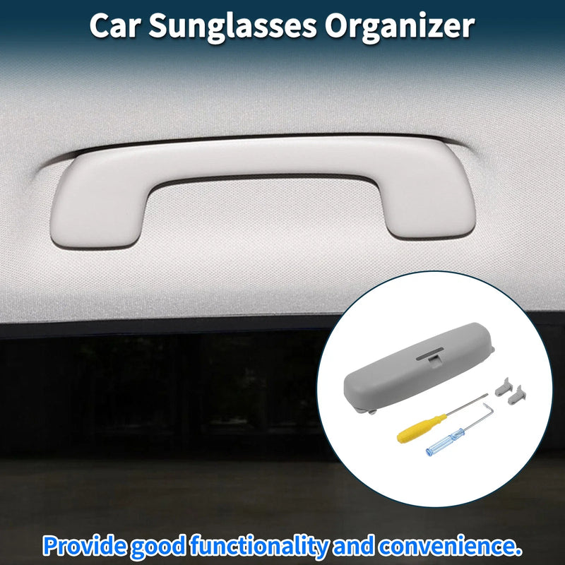 Jeep Renegade 2015-2023 Eyeglasses Holder Storage Box Grey Sunglasses Case