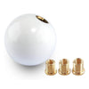 Manual Gear Shifter Universal Round Ball Shift Knob +3 Adapters