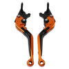 Kawasaki Ninja 650R ER6F ER6N Extendable Brake Clutch Levers  Orange