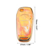 Ford F150 Key Fob Remote Control Cover 3 Button TPU Shell Orange (2015-2018)