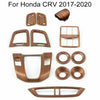 Honda CRV CR-V 12X Peach Wood Grain Car Interior Kit Cover Trim (2017–2022)