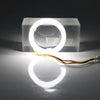 Car Headlight Retrofit 90MM White Amber Switchback LED Halo Rings