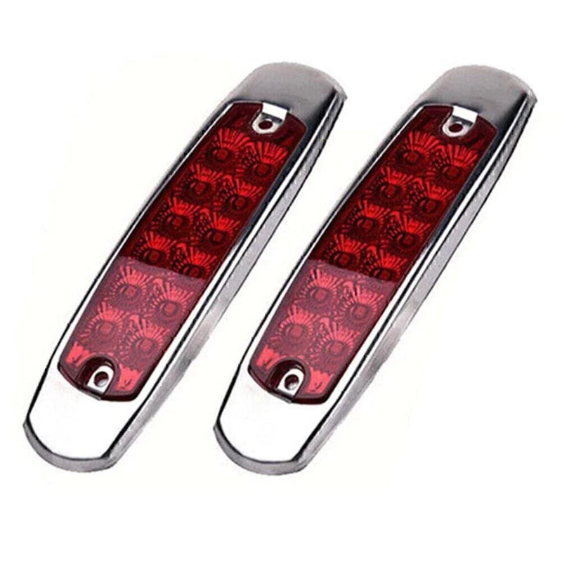 Trailer Red 12 LED Sealed Side Marker Clearance Lights
