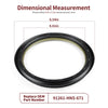 Honda Foreman 400 TRX400FW 4x4 2 x Front Brake Drum Dust Seals (2002–2003)