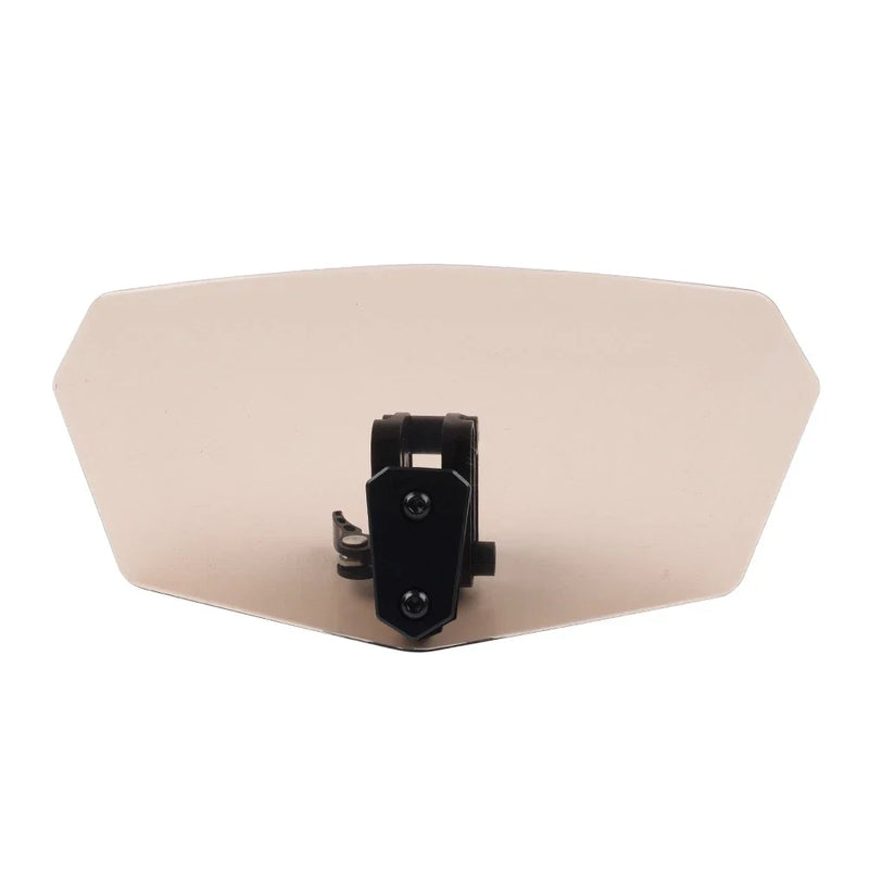 Universal Adjustable Clip-On Windshield Air Deflector - Smoke & Black