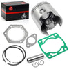 EZGO 2 Cycle Golf Cart 0.25mm Oversize Piston & Ring Gasket Kit (1976–1988)