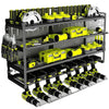 High-Capacity Storage - 8 Drill Holder 4-Layer Power Tool Organizer Wall Mount