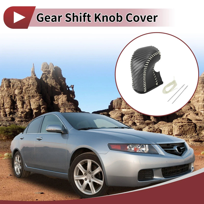 Acura TL (2009-2014) Carbon Fiber Beige 1 Set Gear Shift Knob Cover