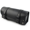 Storage Universal Black PU Leather Motorcycle Side Saddle Bags
