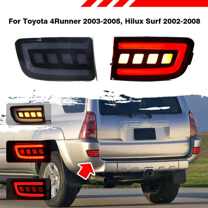 Toyota 4Runner / Hilux 4in1 Rear Bumper Reflector Lights Smoked (03-09)