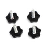 Harley Glide King 4 x Saddlebag Lever Lock Bolts Silver (1996-2019)