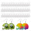 48PCS Double-Sided Sublimation Helmet Blanks w/ Hook & Jump Ring