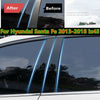 Hyundai Santa Fe 6Pcs / Black / Pillar Posts Door Trim Covers (2013–2018)