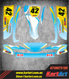 Arrow X1 Junior Custom KART ART Sticker Kit (Whirlpool Style)