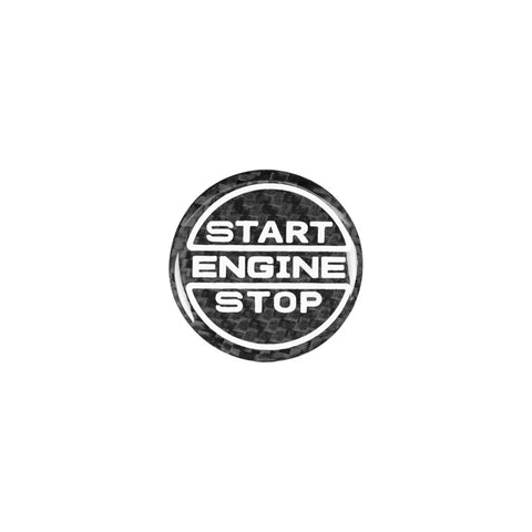 Ford Mustang (2024-2025) Black Carbon Fiber 1x Start Stop Button Cover