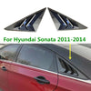 Hyundai Sonata Carbon Fiber Window Louver Shutter Cover Trim (2011–2014)