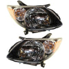 Headlight Set For 2003-2004 Pontiac Vibe Left and Right