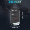 Dodge Ram ProMaster 4 x Key Fob Shell Case (2022 - 2023)