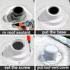 Trailer Camper RV Plumbing Vent Cap White Plastic Roof Cover