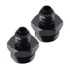 Universal 2 x Black Aluminum AN6 Flare to 8AN ORB Male Fitting Adapter