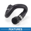 BMW 745i 4.4L (2002-2005) Rubber Black 1Pc Heater Hose